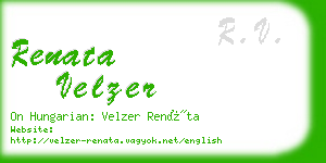 renata velzer business card